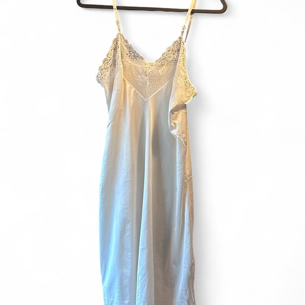 Vintage‎ cream lace slip dress Milco Medium EUC